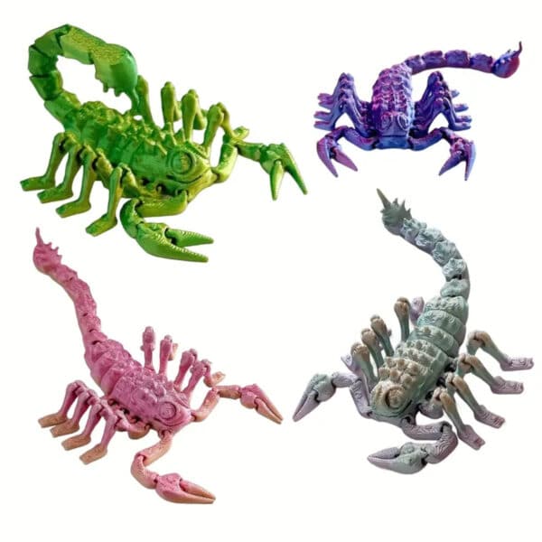 Movable Colorful Scorpion 3D Printed Toy for Children's - Image 2
