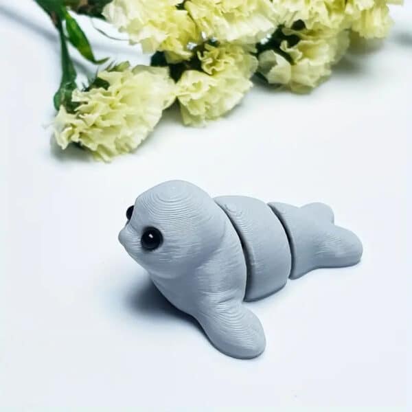 Customized Articulated 3D Printed Cute Seal Toy for Kids - Image 4