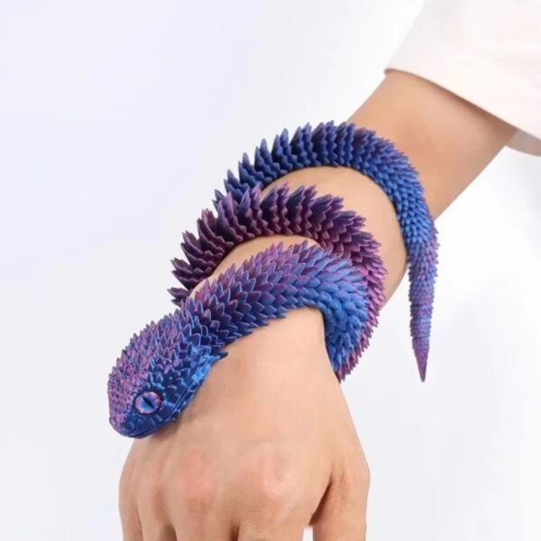Flexible Articulated Snake 3D Printed Creative Toy for Kids - Image 7