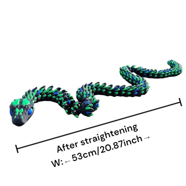 Articulated 3D Printed Artificial Viper Toy for Kids - Image 3