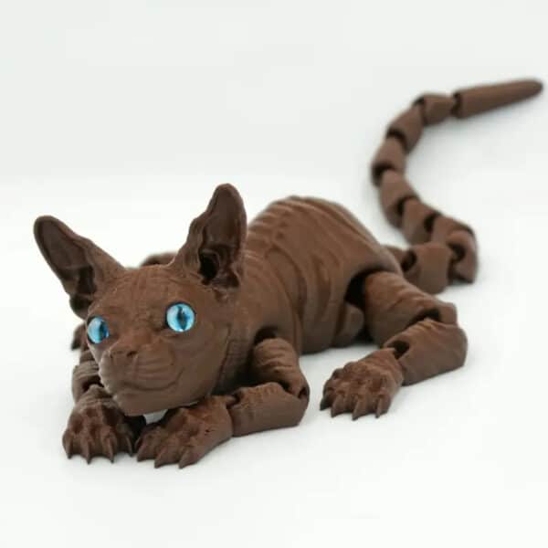 3D Printed Articulated Interactive Cat Toy for Children's - Image 2