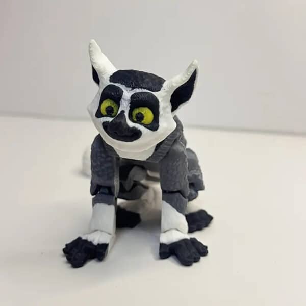 3D Printed Lemur with Movable Joints Toy for Children's - Image 4