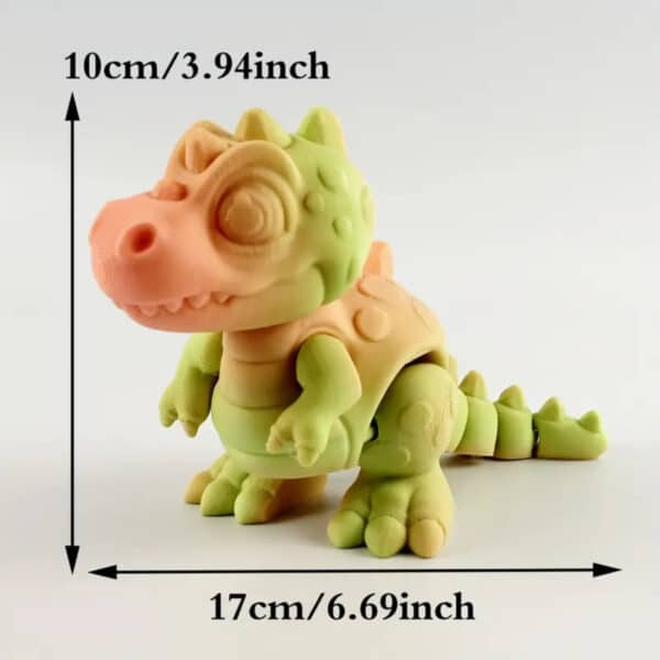 Custom 3D Printed Little Fat Dinosaur Toy for Children's - Image 4