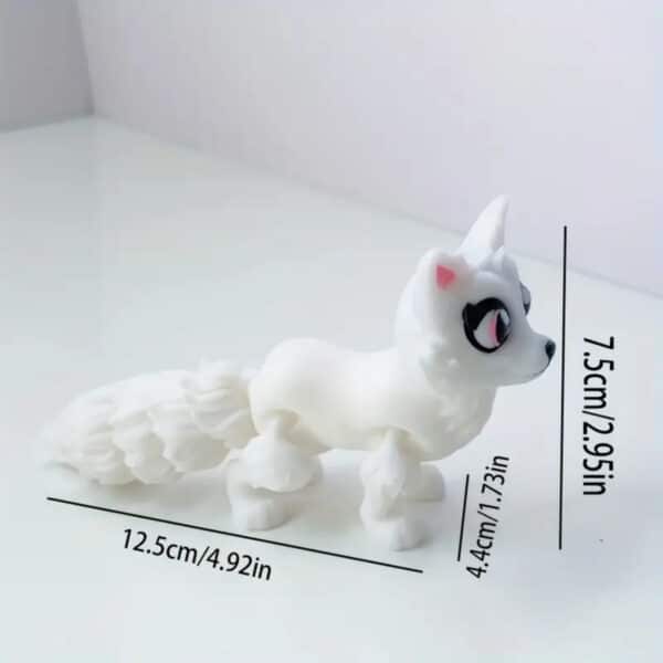 Movable 3D Printed Cute Fox Model with Articulated Limbs - Image 2
