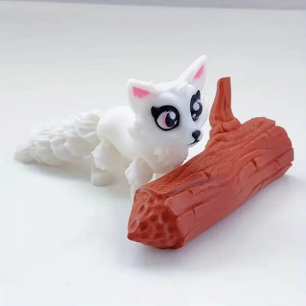 Movable 3D Printed Cute Fox Model with Articulated Limbs - Image 3