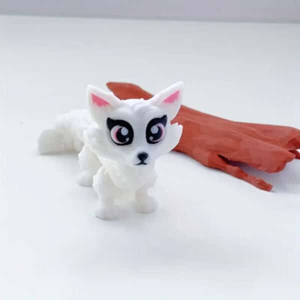 Movable 3D Printed Cute Fox Model with Articulated Limbs - Image 4