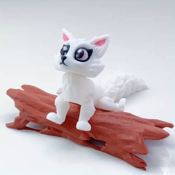 Movable 3D Printed Cute Fox Model with Articulated Limbs - Image 5