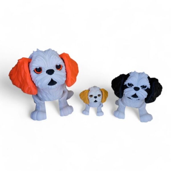 Articulated 3D Printed Shih Tzu Adjustable Joints Kids Toy - Image 4