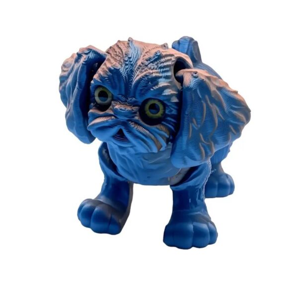 3D Printed Articulated Shih Tzu Dog Toy with Movable Joints - Image 4