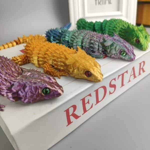 3D Printed Movable Jointed Lizard Toy for Kids - Image 3