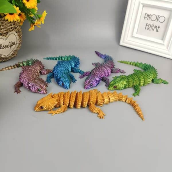3D Printed Movable Jointed Lizard Toy for Kids - Image 4
