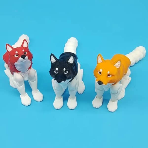 3D Printed Articulated Multicolor Dog Toy for Children's - Image 3