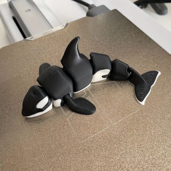 3D Printed Realistic Killer Whale Model Toy for Kids - Image 4