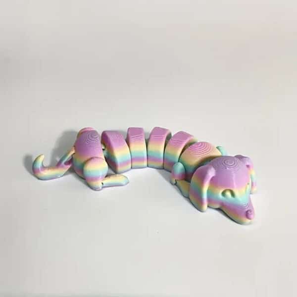 3D Printed Soft Rainbow Dachshund Toy for Children's - Image 4