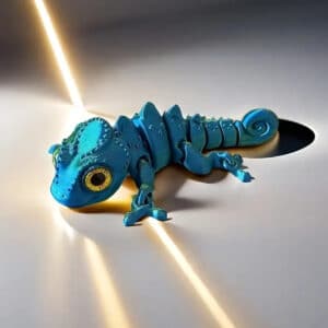 Vibrant Rainbow Chameleon