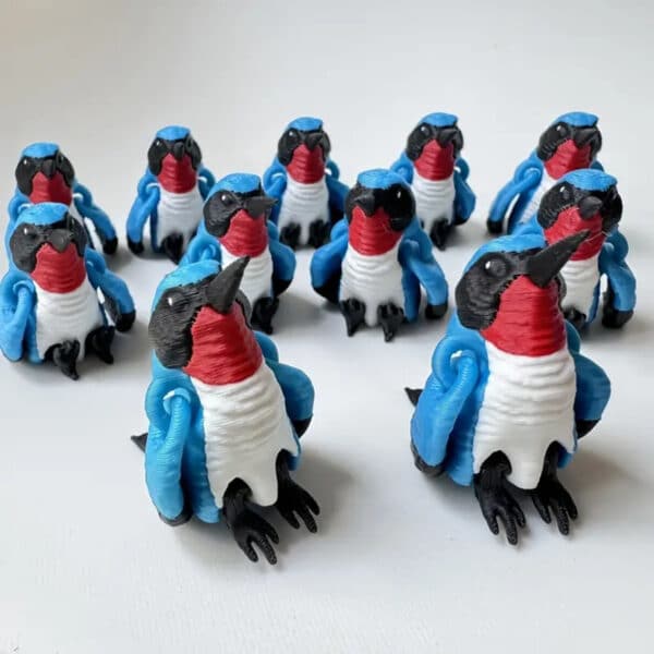 Customized 3D Printed Multicolor Bird Toy for Children's - Image 3