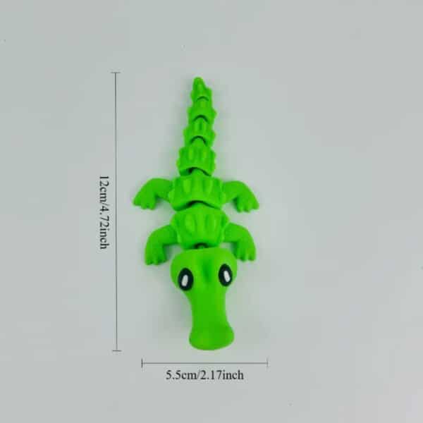Custom Articulated 3D Printed Crocodile Toy for Children's - Image 3
