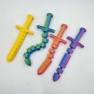 Flexible 3D Printed Sword