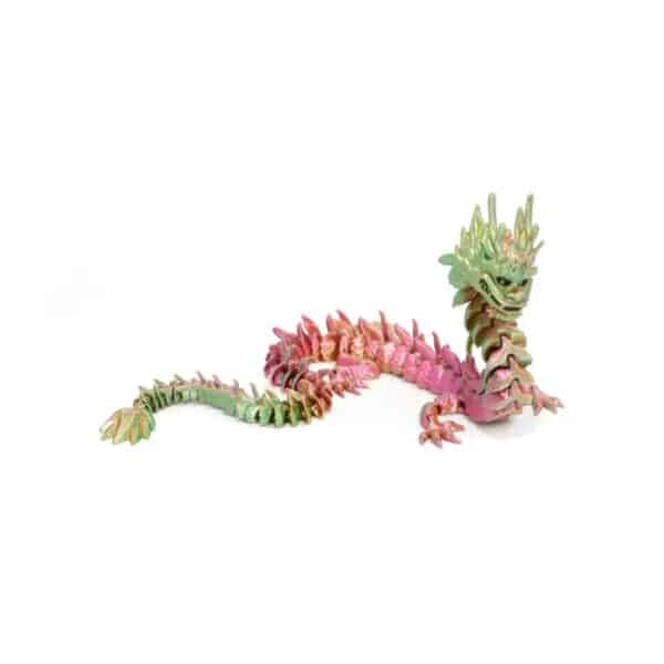 3D Printed Hinged Chinese Dragon Sculpture Toy for Kids - Image 2
