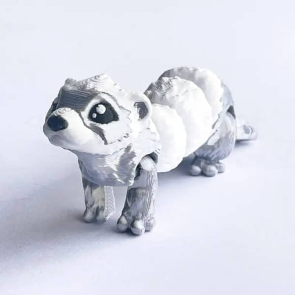 Customizable 3D Printed Articulated Ferret Toy for Children's - Image 2