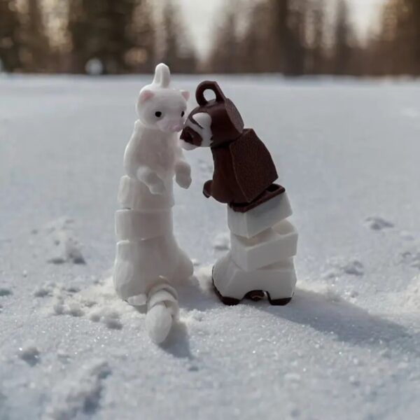 Articulated 3D Printed Customized Canadian Ferret Toy - Image 3
