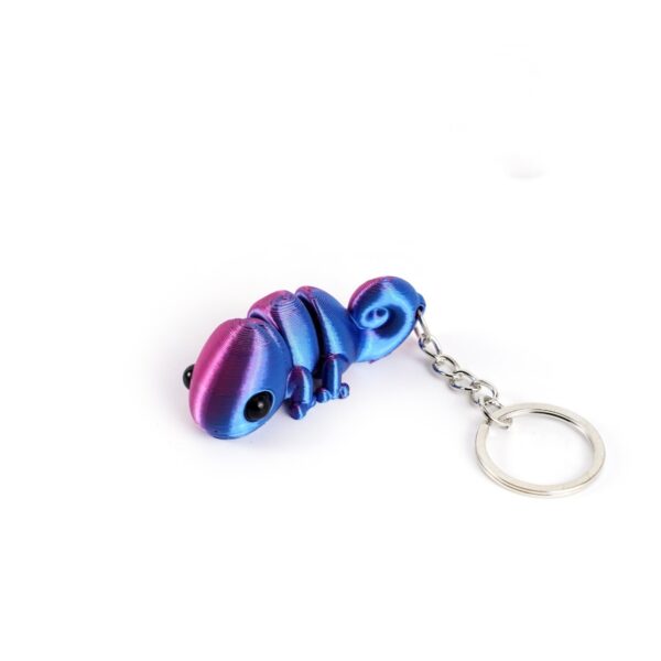 Fun 3D Printed Articulated Fish Keychain Gift for Kids - Image 2
