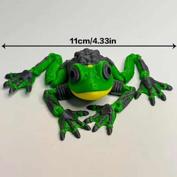 3D Printed Authentic Lifelike Frog Sculpture Toy for Kids - Image 2