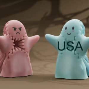 3D Printed Cute Ghost