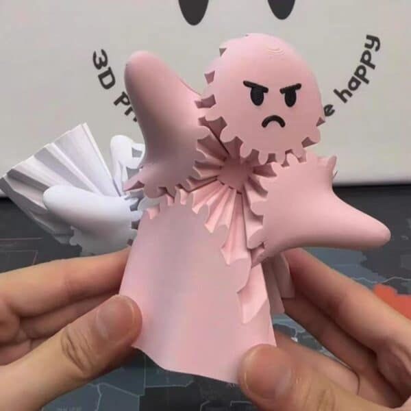 Creative 3D Printed Cute Ghost Model Toy For Kids - Image 3