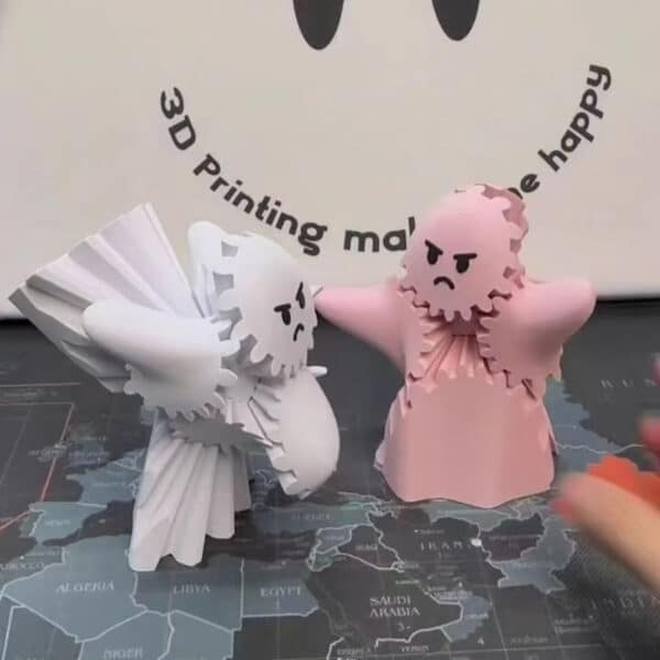 Creative 3D Printed Cute Ghost Model Toy For Kids - Image 5