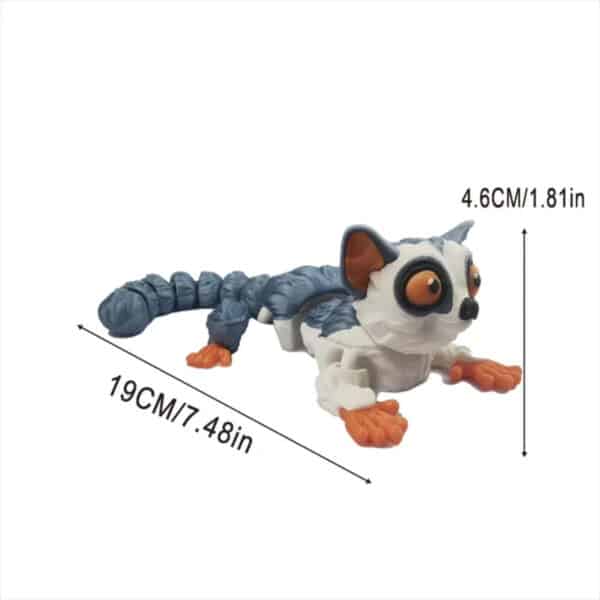 3D Printed Colorful Long Tailed Monkey Toy for Children's - Image 2