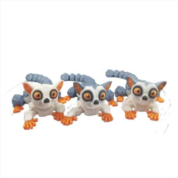 3D Printed Colorful Long Tailed Monkey Toy for Children's - Image 4