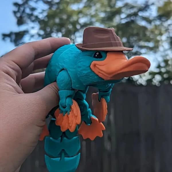 Articulated 3D Printed Customized Platypus Toy for Children's - Image 2