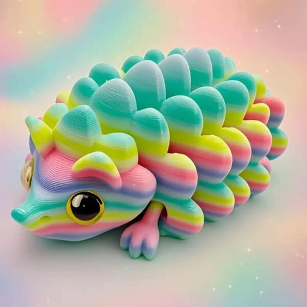 Hedgehog with Realistic Eyes