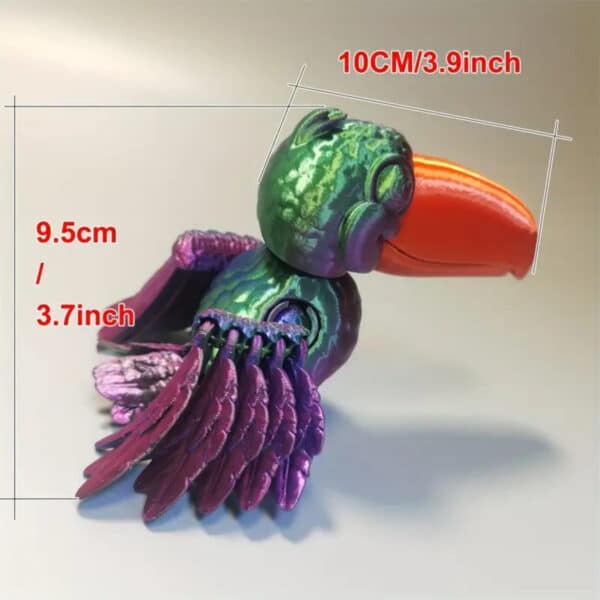 Articulated 3D Printed Toucan Toy for Children's - Image 3