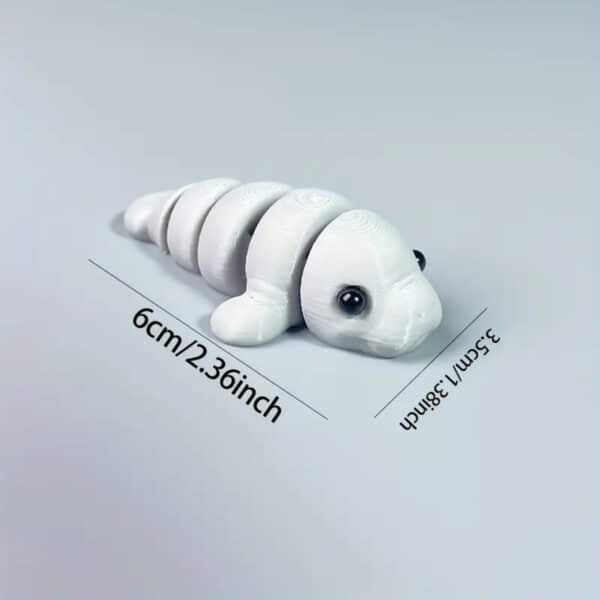 Articulated 3D Printed Walrus Ornament Toy for Children's - Image 5