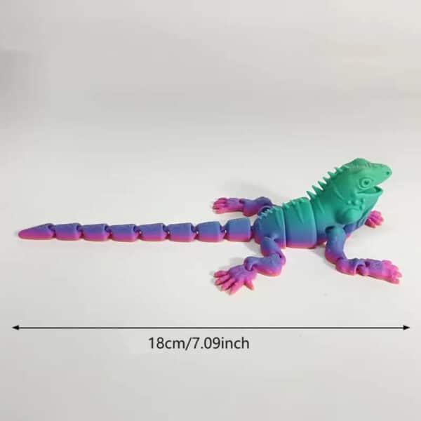 Articulated 3D Custom Colorful Lizard Toy for Children - Image 3