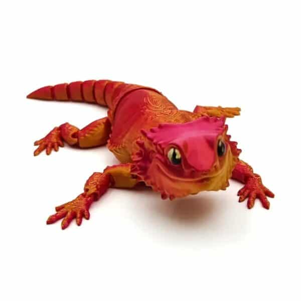 Articulated Customized 3D Printed Bearded Lizard Toy for Kids - Image 4