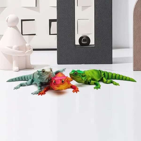 3D Articulated Personalized Bearded Lizard Toy for Kids - Image 3