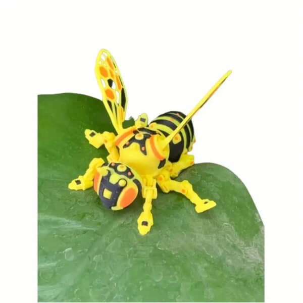 3D Printed Articulated Cyberpunk Bee Toy for Kids - Image 3