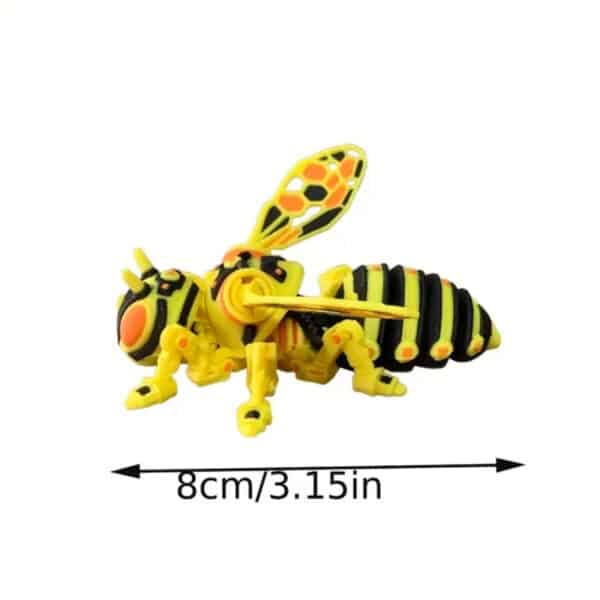 3D Printed Articulated Cyberpunk Bee Toy for Kids - Image 4