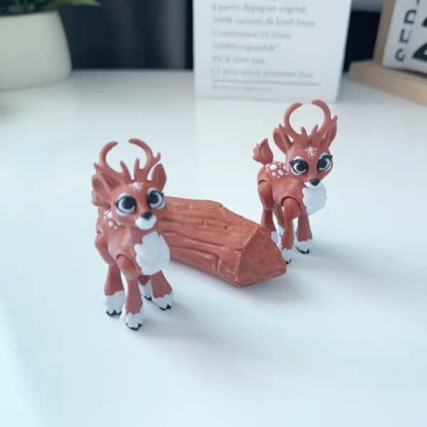 Customized Adorable 3D Printed Deer Model with Movable Joint - Image 4