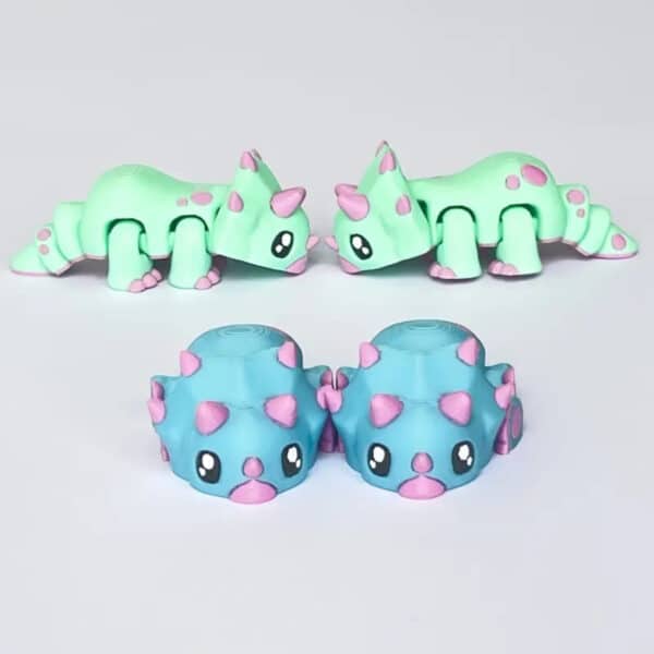 3D Printed Movable Customized Triceratops Toys for Kids - Image 3