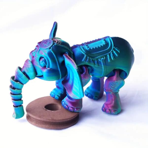 Custom 3D Printed Articulated Elephant Toy For Children's - Image 2
