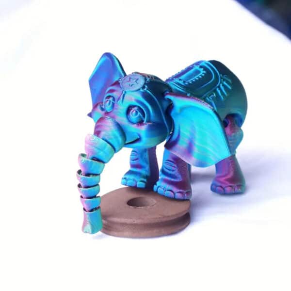 Custom 3D Printed Articulated Elephant Toy For Children's - Image 3