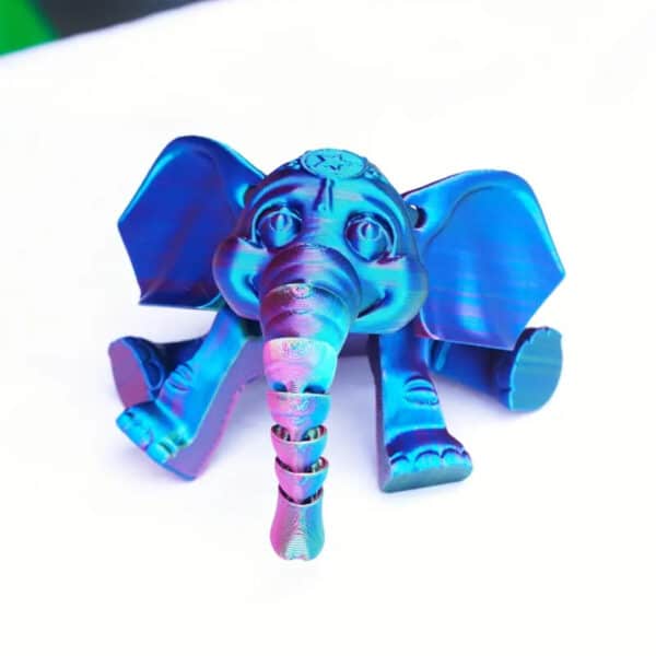 Custom 3D Printed Articulated Elephant Toy For Children's - Image 4