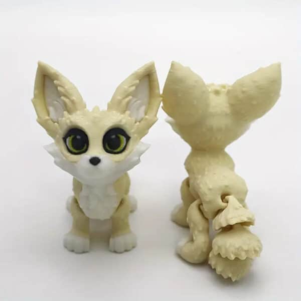 Custom 3D Printed Articulated Fennec Fox Toy for Children's - Image 2