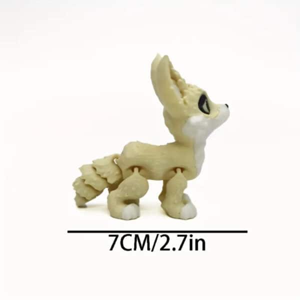 Custom 3D Printed Articulated Fennec Fox Toy for Children's - Image 4