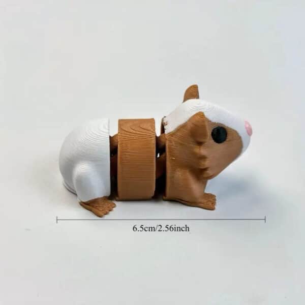 Customized Articulated 3D Printed Guinea Pig Statue - Image 2