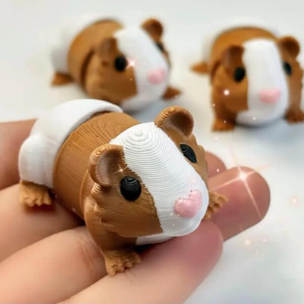 Customized Articulated 3D Printed Guinea Pig Statue - Image 4